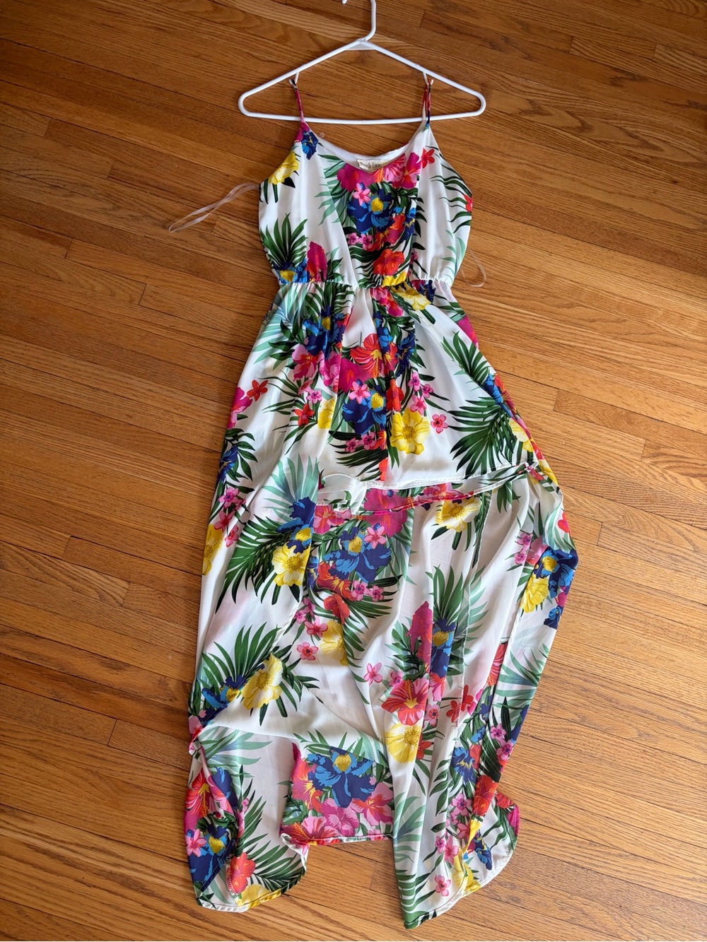 Peach Love California Tropical Maxi Skirted Romper